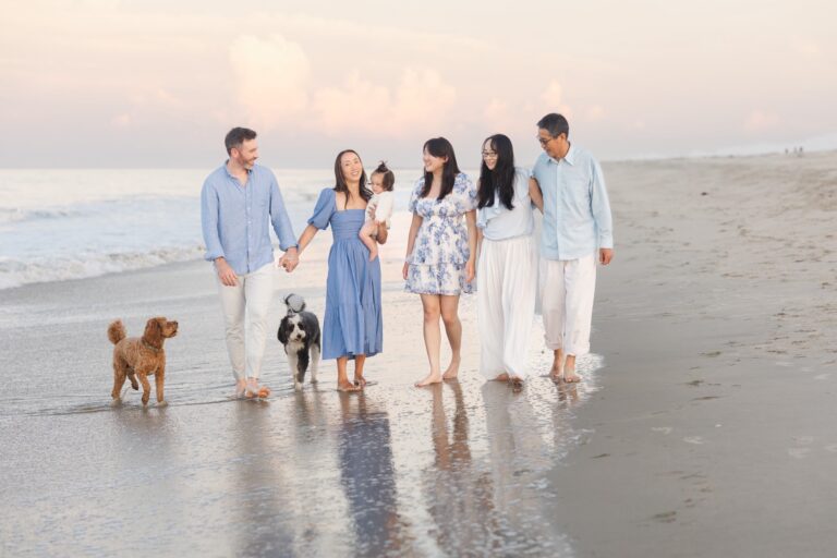 Golden Hour Nags Head Beach Portraits // OBX Family Photographer